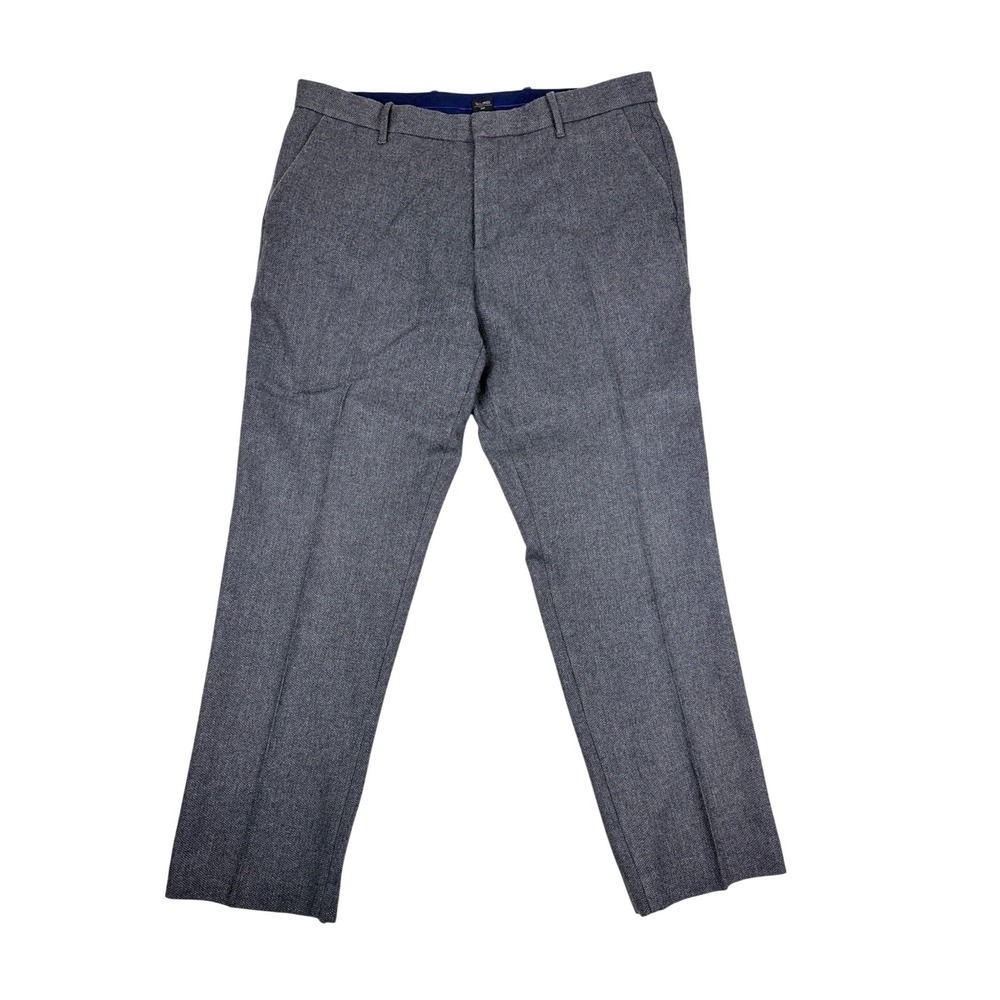 Gap Tailored Straight Fit Dress Pants 38x32‎ Grey Wool Blend